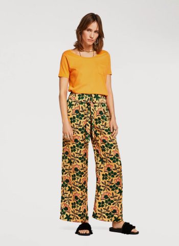 Women Flared Viscose Trousers
