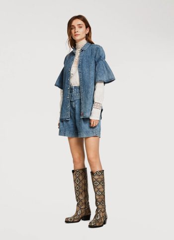 Denim Contrast Co-ord Trousers