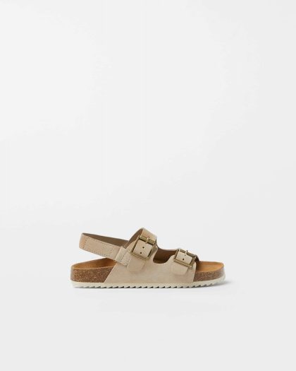 Buckled Leather Sandals