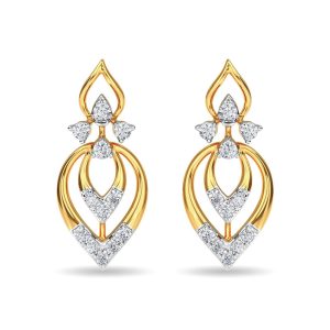 Diamond Stud Eulla Earring Rose Gold