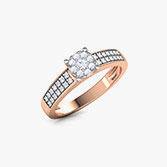 Halo Solitaire Ring
